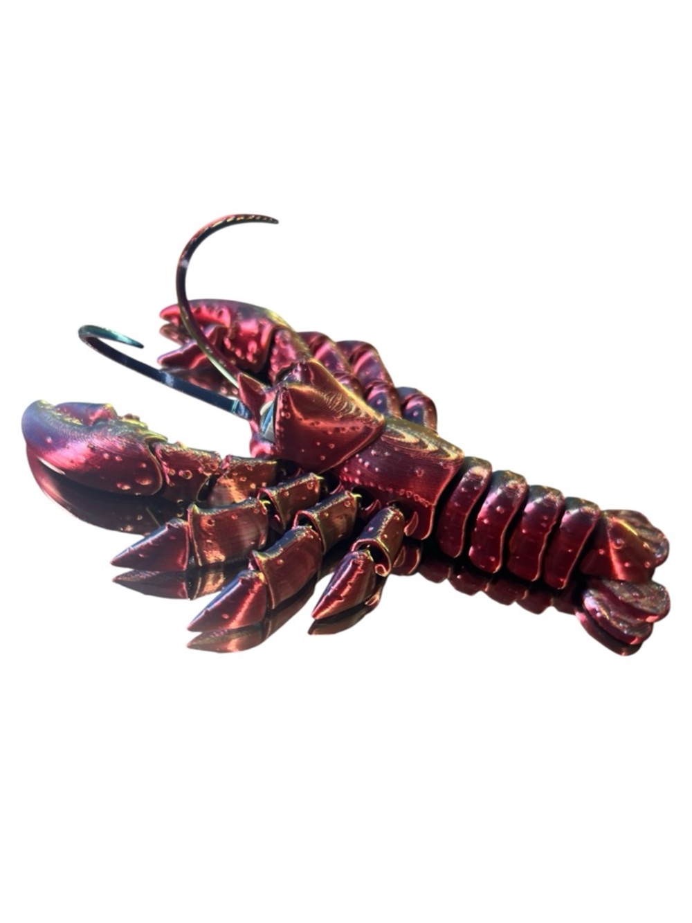 3D printed articulated lobster. Fun colors - Picture 5 of 8